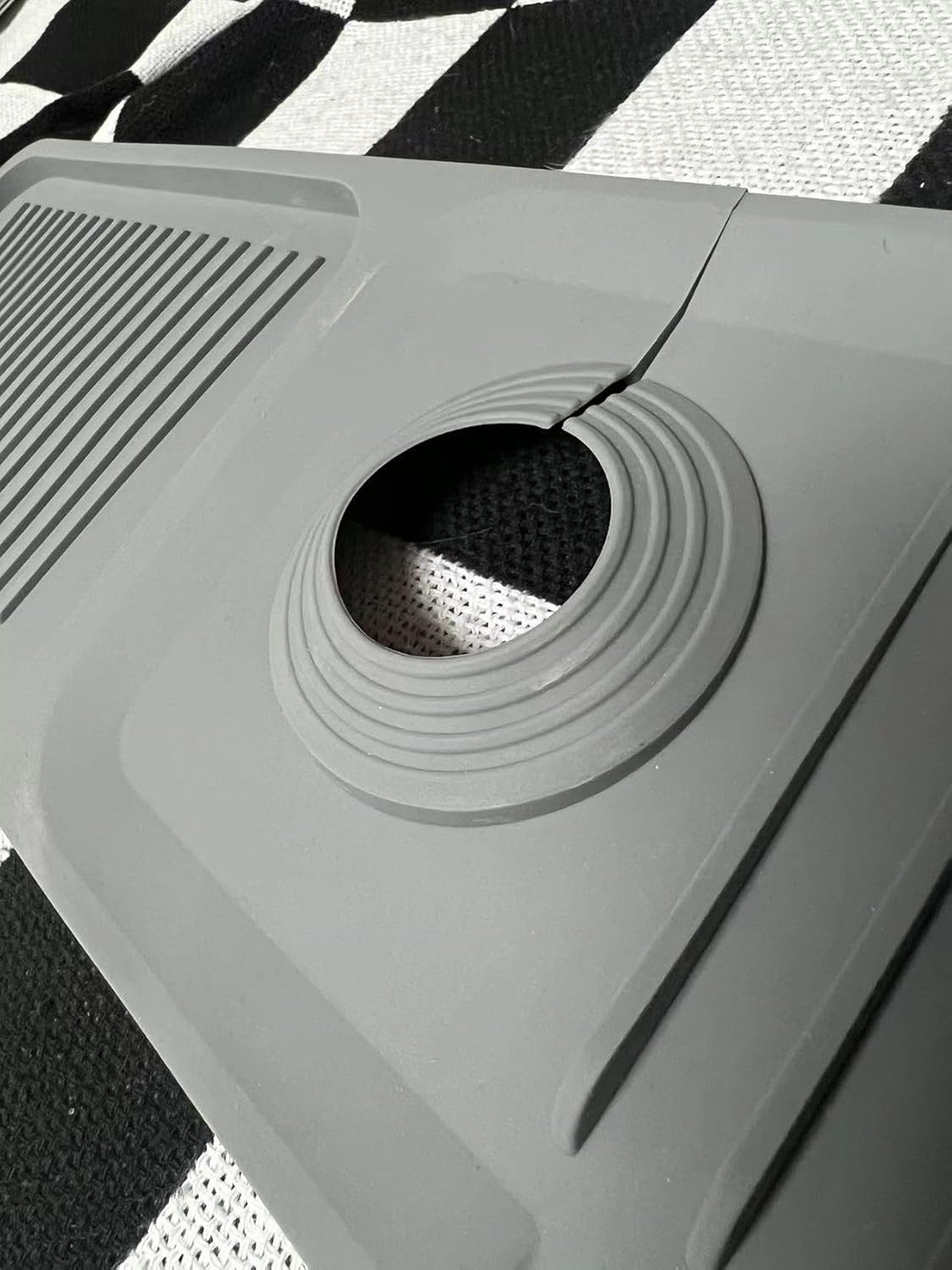 Tapete de silicona para grifo (24 x 5.5 pulgadas), tapete para fregadero, bandeja para atrapar goteo, tapete para atrapar grifos, alfombrilla