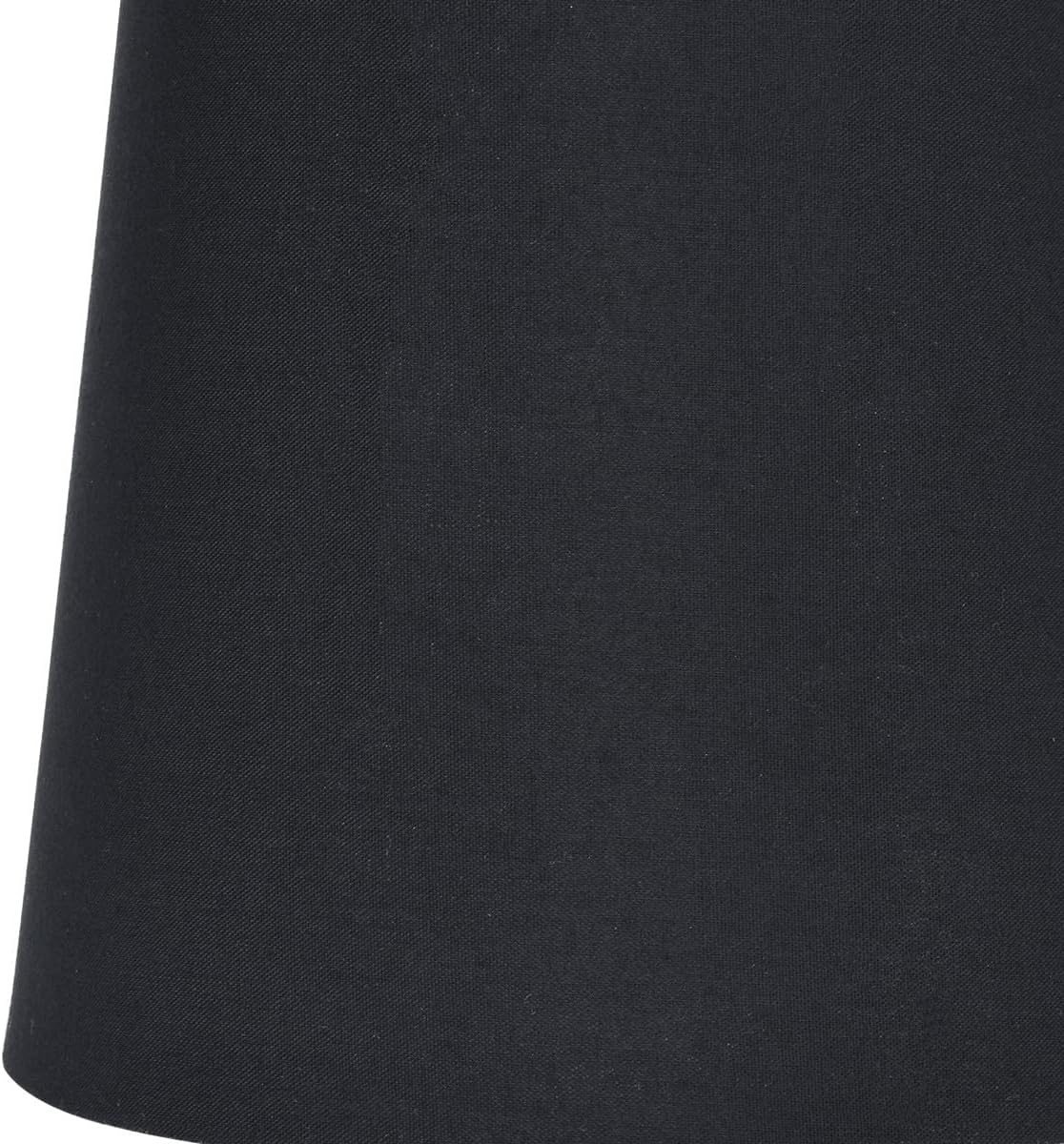 LAMPWELL TELA – Juego de 6 pantallas de lámpara de araña con clip, barril pequeño, 5.2 x 4 x 5.2 pulgadas de alto, tela negra con forro de plástico