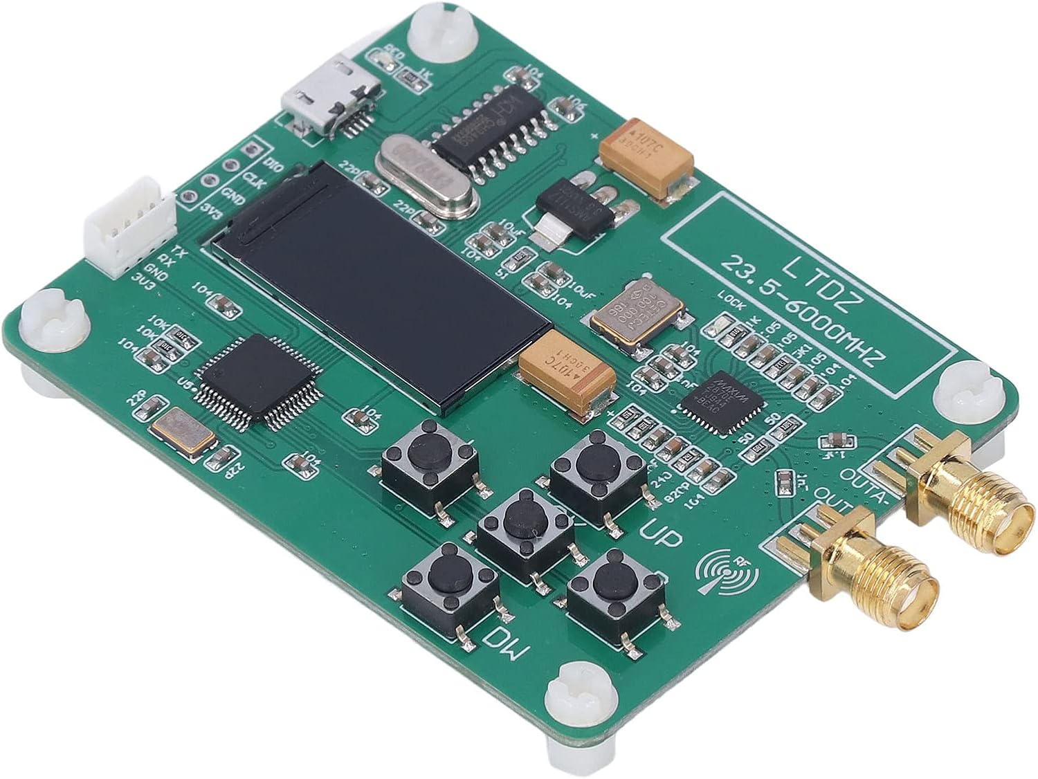 Frecuencia del punto del tablero del generador de la fuente del módulo de fuente del RF y frecuencia de barrido USB 5V accionado