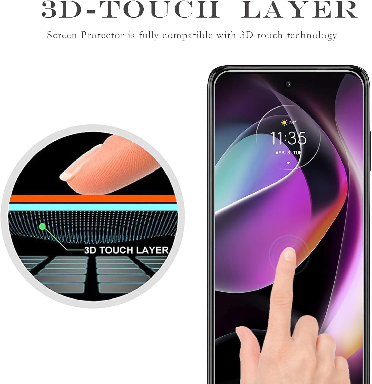 Paquete de 3 protectores de pantalla para Moto G 5G 2022, película protectora de vidrio templado, dureza 9H, antiarañazos, sin burbujas, claridad HD