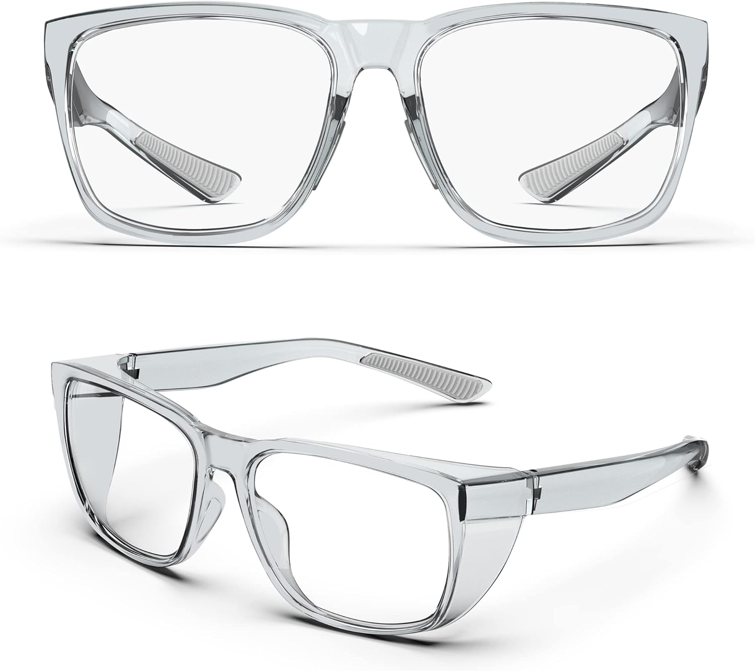TOREGE – Lentes de seguridad, gafas elegantes con lente antiniebla y anti luz azul, ligeras y cómodas, son una alternativa perfecta para las gafas