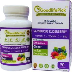 Baya de saúco 7 en 1 con zinc, vitamina C, vitamina D, equinácea, jengibre y grosella espinosa india (Amla). Cápsulas de saúco prémium de 90 Baya de saúco 7 en 1 con zinc, vitamina C, vitamina D, equinácea, jengibre y grosella espinosa india (Amla). Cápsulas de saúco prémium de 90