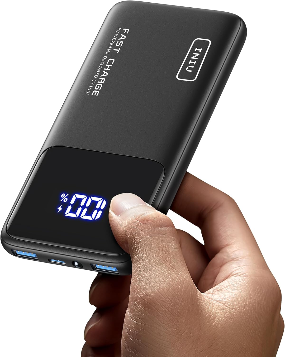 Cargador portátil INIU, 18 W PD 3.0 QC 4.0 carga rápida 10500 mAh USB C LED Display Power Bank, batería con soporte para teléfono compatible con Cargador portátil INIU, 18 W PD 3.0 QC 4.0 carga rápida 10500 mAh USB C LED Display Power Bank, batería con soporte para teléfono compatible con
