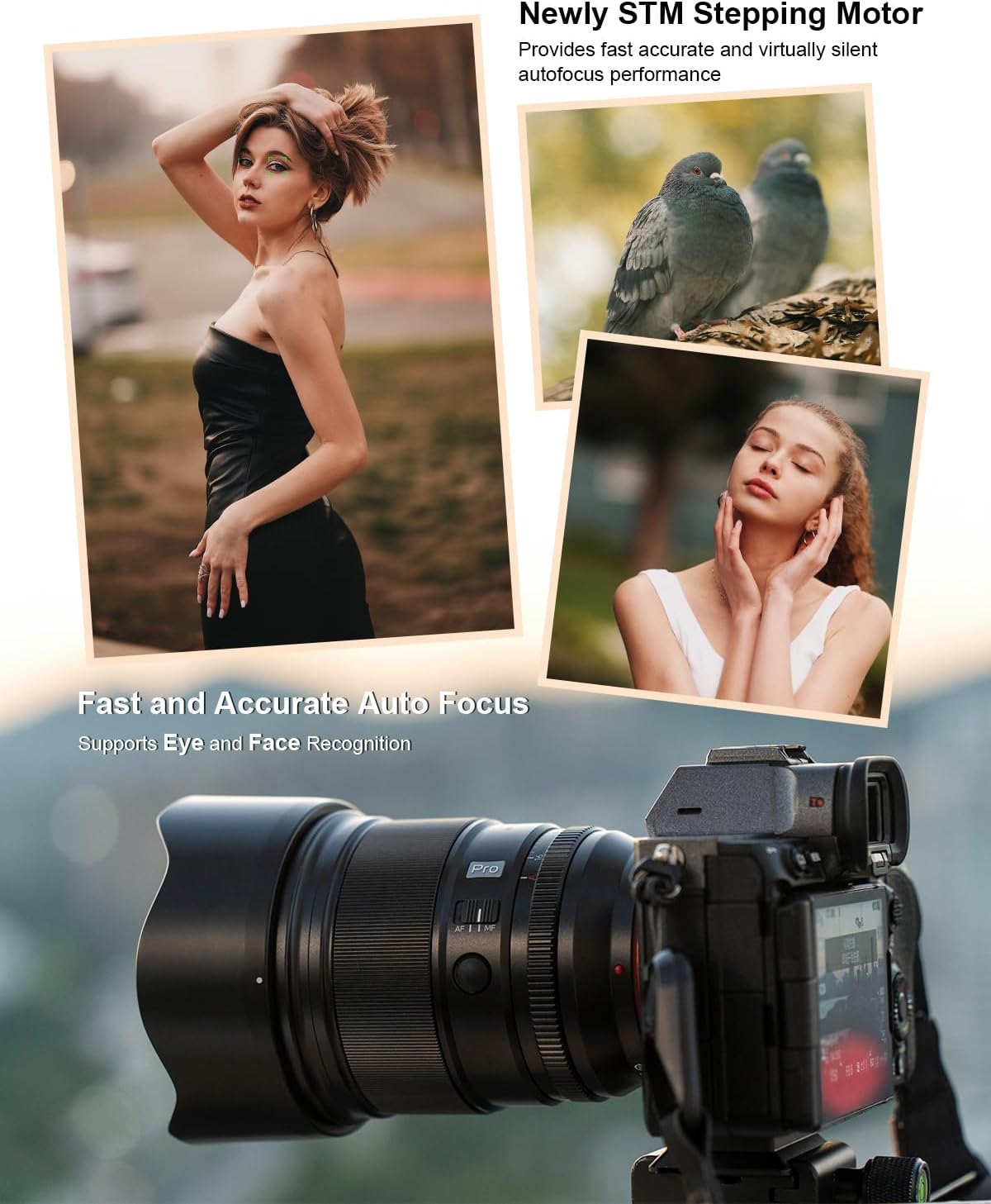 VILTROX Lente EF de 2.953 in f1.2 F1.2 PRO EF para Sony E-Mount Ultra Gran Angular APS-C Auto Focus Prime Lens Compatible con cámaras Sony E-Mount