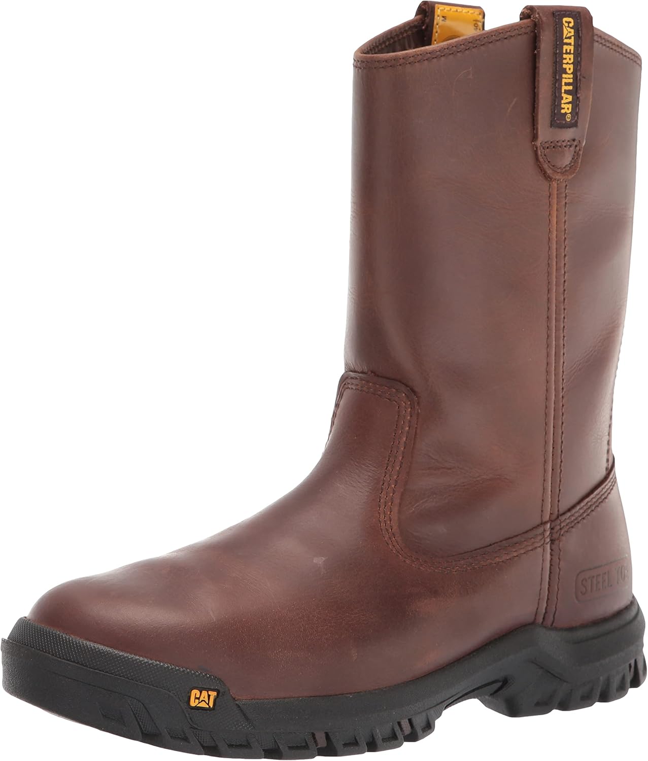Caterpillar – Botas de trabajo para hombre con punta de acero