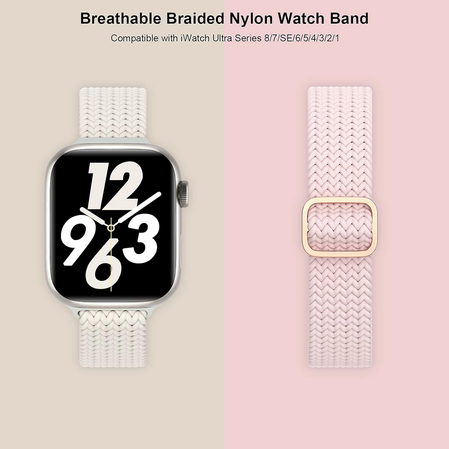 DYKEISS Paquete de 4 correas delgadas trenzadas Solo Loop compatibles con Apple Watch Band de 1.496 pulgadas, 1.654 pulgadas, 1.575 pulgadas, 1.732