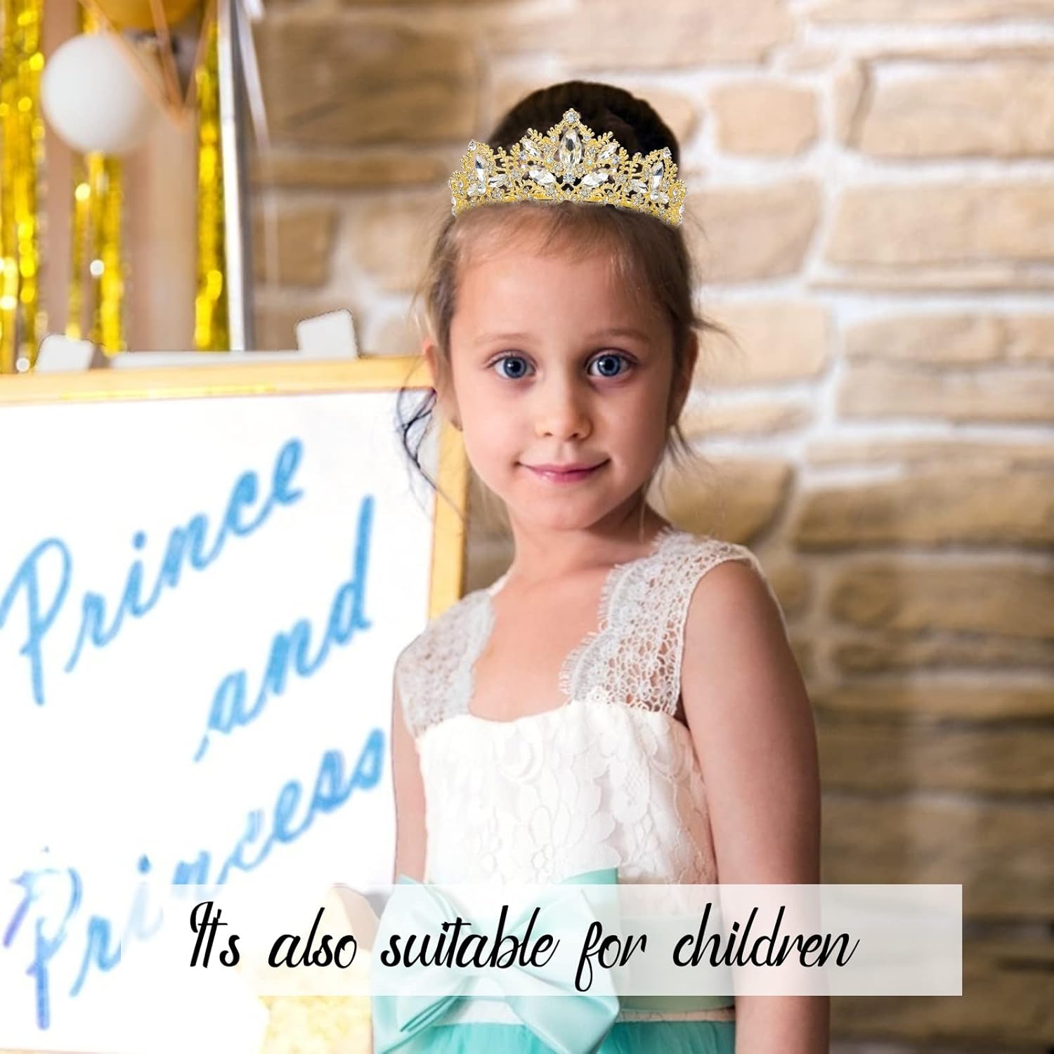 Juego de tiaras y tiaras de cumpleaños para mujer, tiaras y coronas de cumpleaños para niñas, kit de decoración de cumpleaños, diadema de diamantes