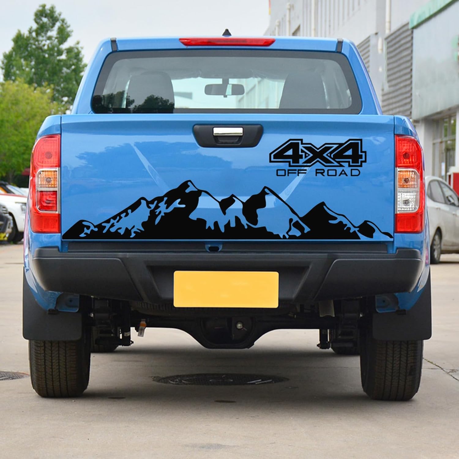 Etiqueta engomada del cuerpo del coche 4×4 Off-Road Pickup Truck Modelo Backup Car Tail Decoración Pegatina Negro YA35