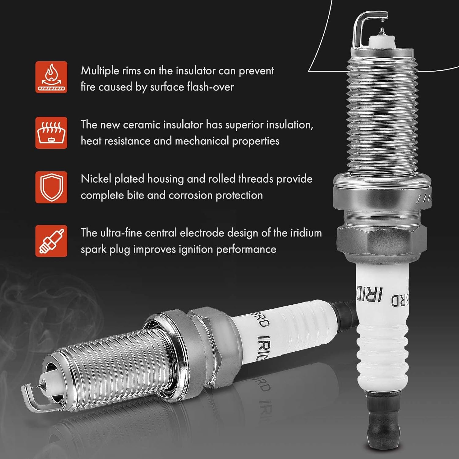 A-Premium Bobinas de encendido y bujías compatibles con Subaru Outback 2001-2009, Legacy 2008-2009, Tribeca 2008-2009, B9 Tribeca 2006-2007, 3.0L