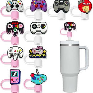 10 vasos con popote de juego para vaso Stanley, 0.394 in, protector reutilizable, puntas de popote para accesorios de taza (10 unidades, juego de 10 vasos con popote de juego para vaso Stanley, 0.394 in, protector reutilizable, puntas de popote para accesorios de taza (10 unidades, juego de