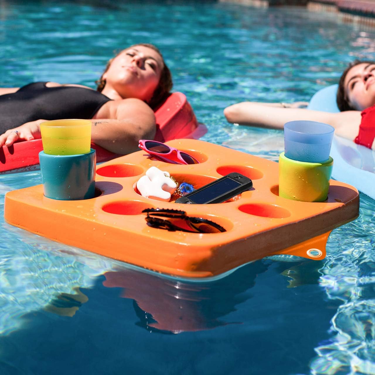 TRC Recreation Super Soft – Soporte flotante para bebidas Kool de 20 pulgadas, resistente al agua, color azul Bahama