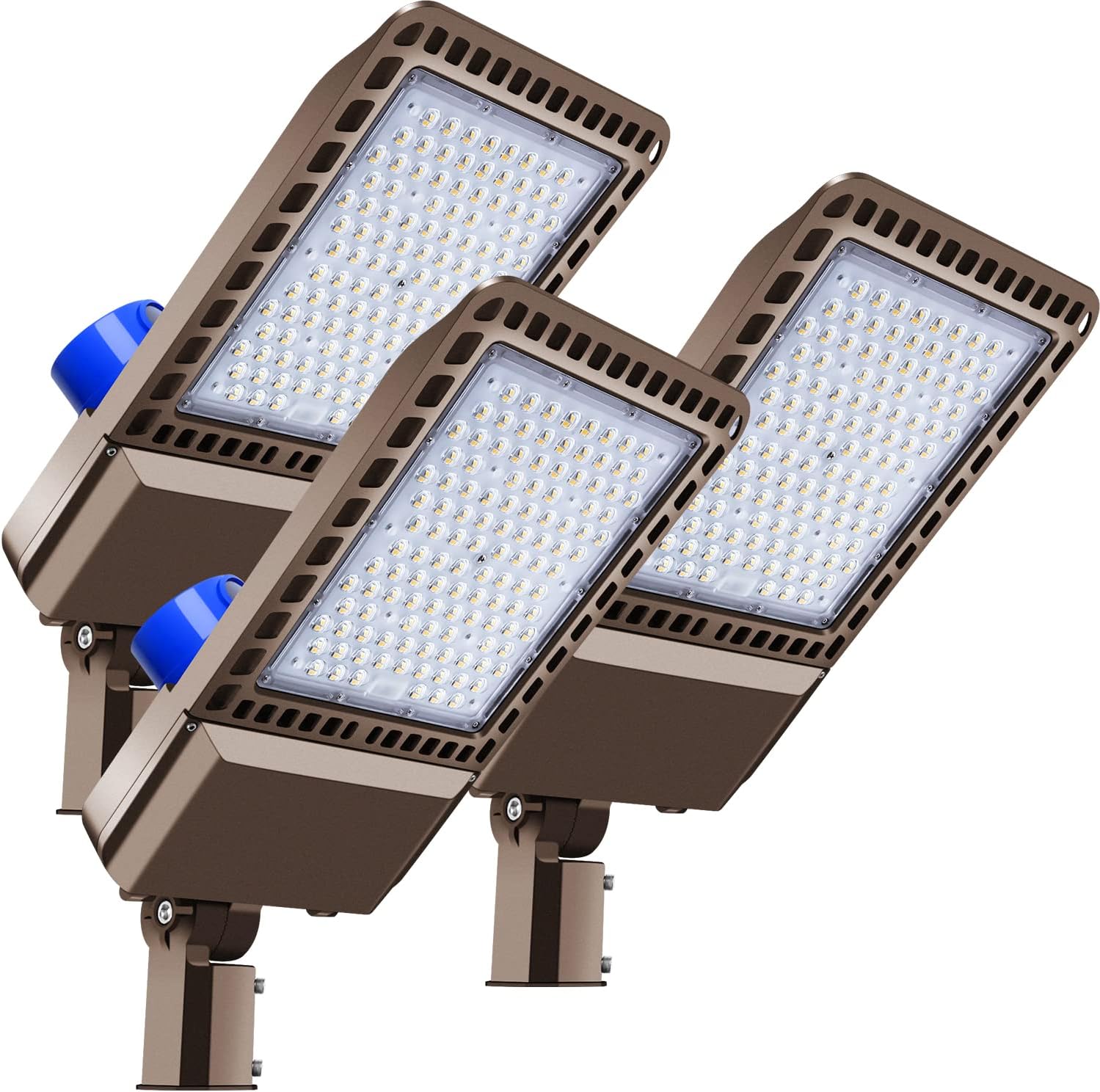 LEDMO LED Parking Lot Light 300W, Outdoor Commercial Area Street Security Lighting Fixture with Photocell Sensor and Slip Fitter Mount –