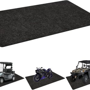 Halero Tapete de estacionamiento para carrito de golf, 4.9 pies x 9.1 pies, tapete de garaje absorbente de aceite, impermeable, capa trasera de Halero Tapete de estacionamiento para carrito de golf, 4.9 pies x 9.1 pies, tapete de garaje absorbente de aceite, impermeable, capa trasera de