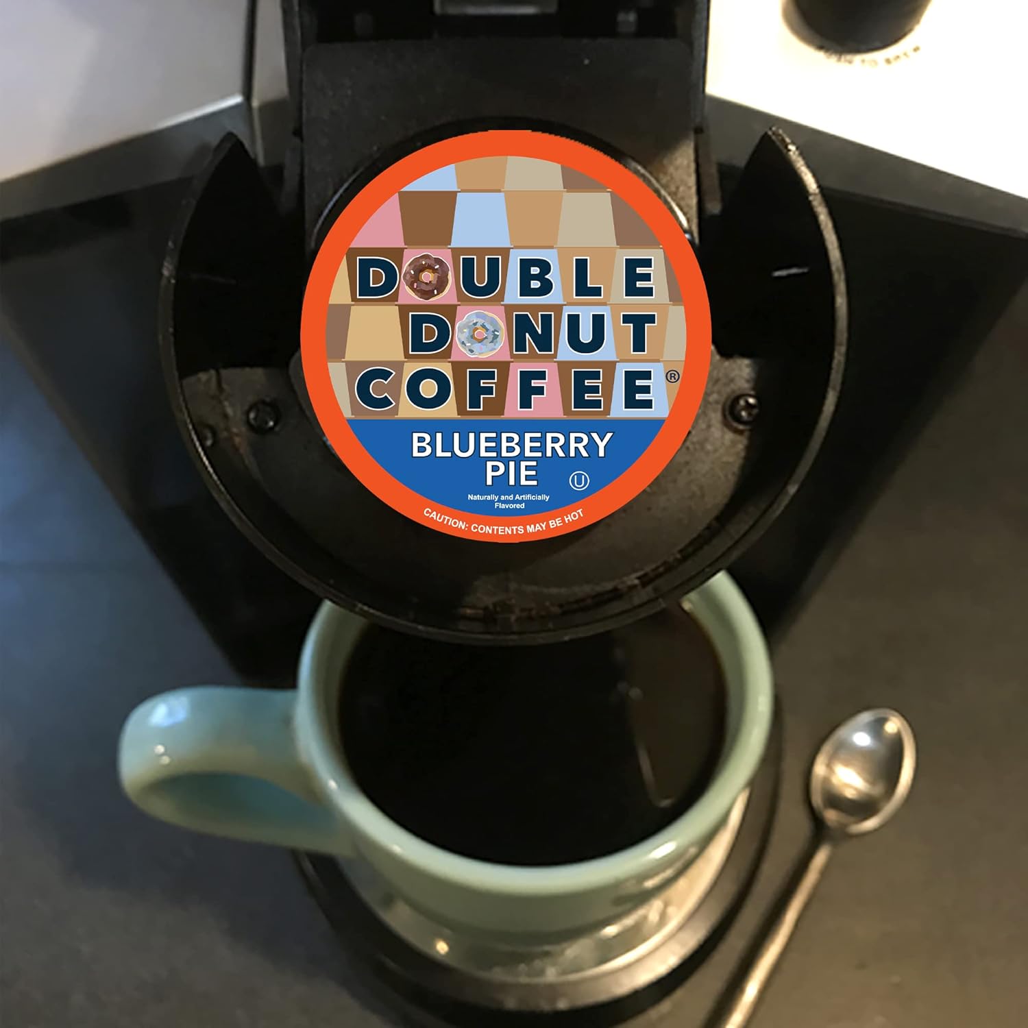 Cápsulas de café con sabor a dona, café de arándanos, café de una sola porción para cafeteras Keurig K Cup, café de tostado medio en cápsulas