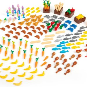Accesorios de comida, juguete de construcción, 83 piezas, variedad a granel, clásico, ciudad, granja, cocina, jardín, amigos, animales, bebidas, Accesorios de comida, juguete de construcción, 83 piezas, variedad a granel, clásico, ciudad, granja, cocina, jardín, amigos, animales, bebidas,