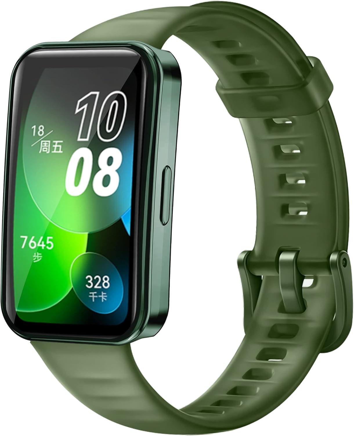Protector de pantalla compatible con fundas Huawei Band 8 (no para Band 7), fundas para reloj inteligente TenCloud resistentes a los arañazos,