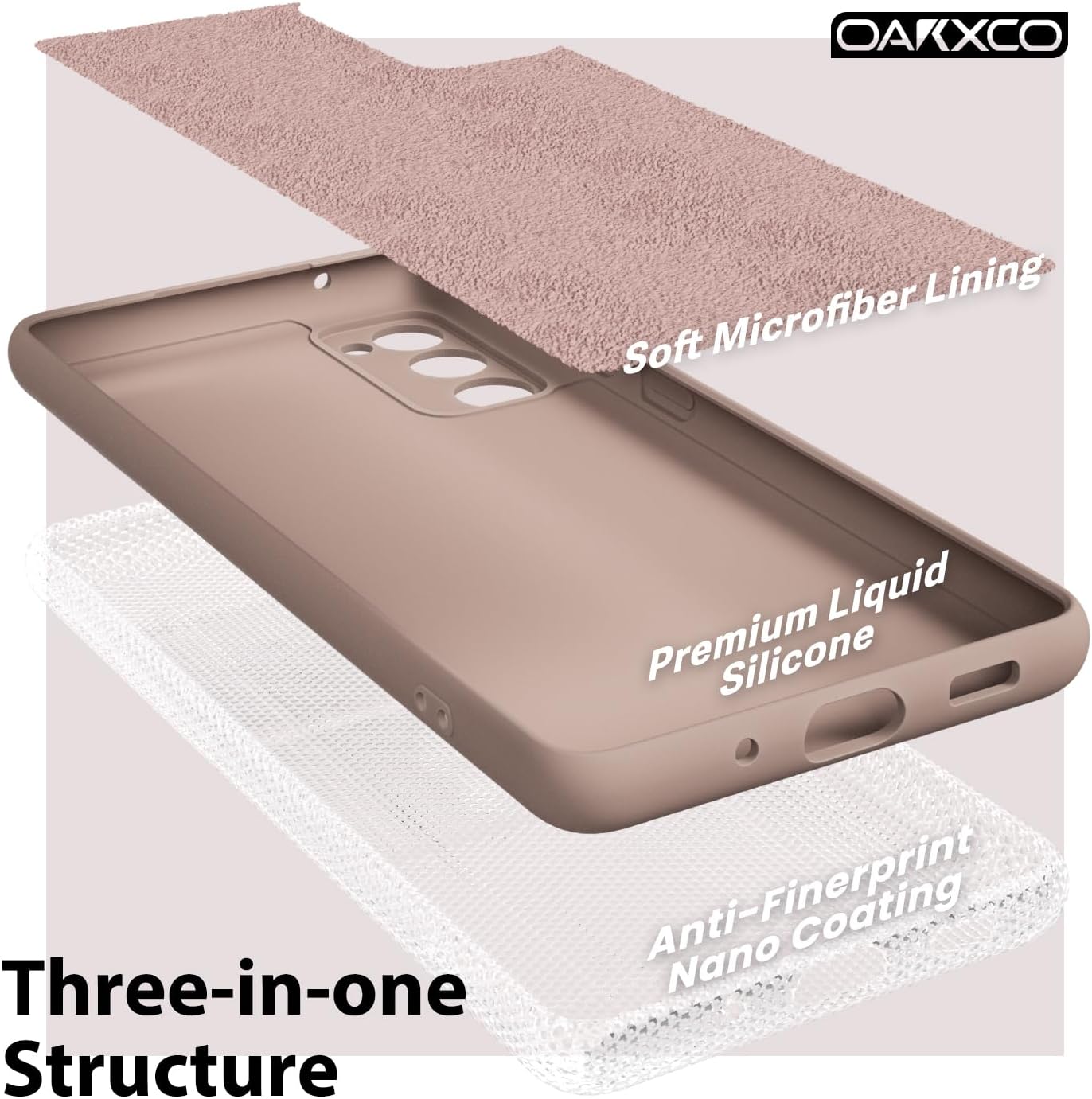 oakxco Funda para teléfono Samsung Galaxy S20 FE 5G de silicona líquida, bonita funda delgada delgada de goma suave TPU lisa de gel para mujeres y