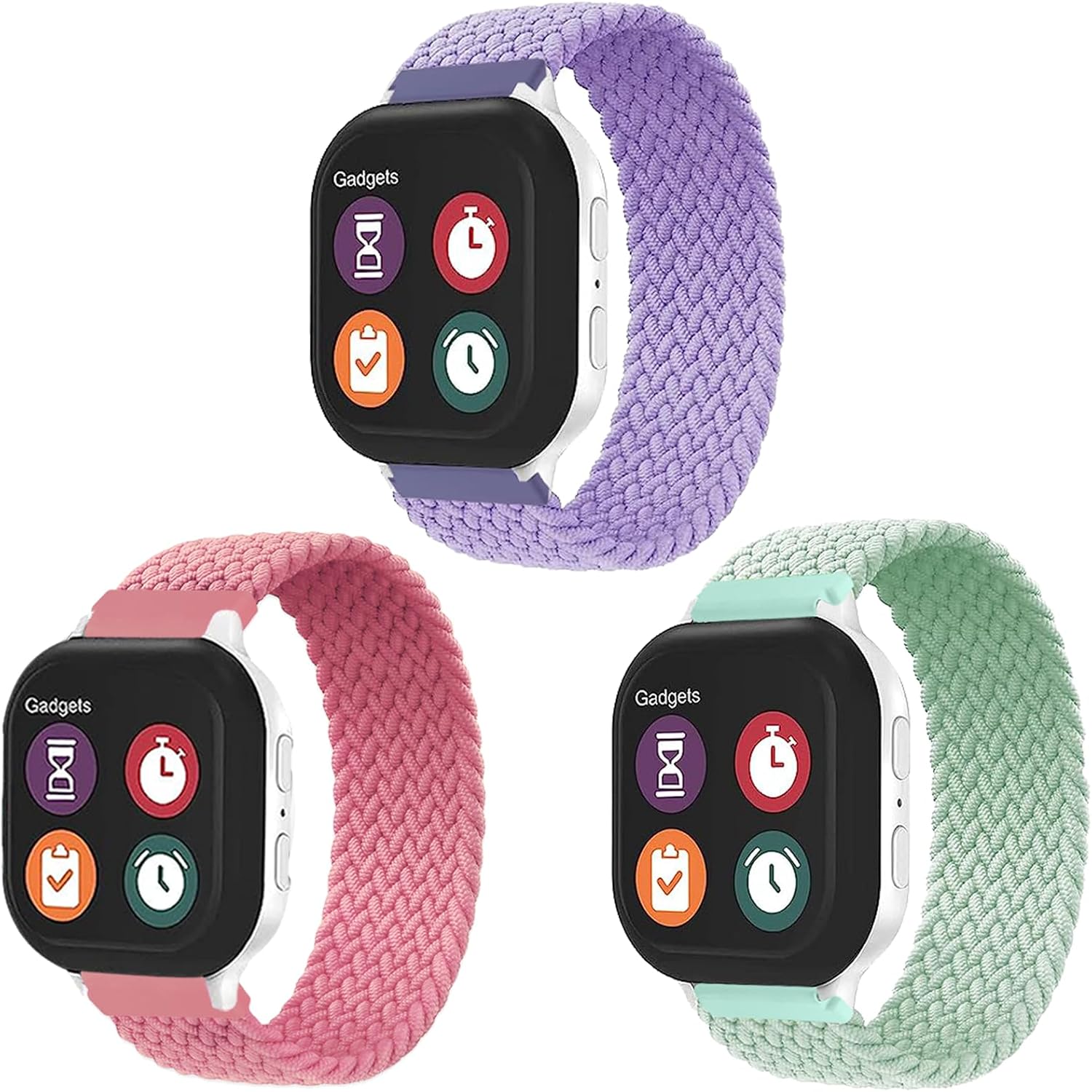 Paquete de 23 correas de reloj de repuesto compatibles con Gizmo Watch 3 2 1Gabb Watch 2 1, 0.787 pulgadas, cambio rápido, elástico y transpirable
