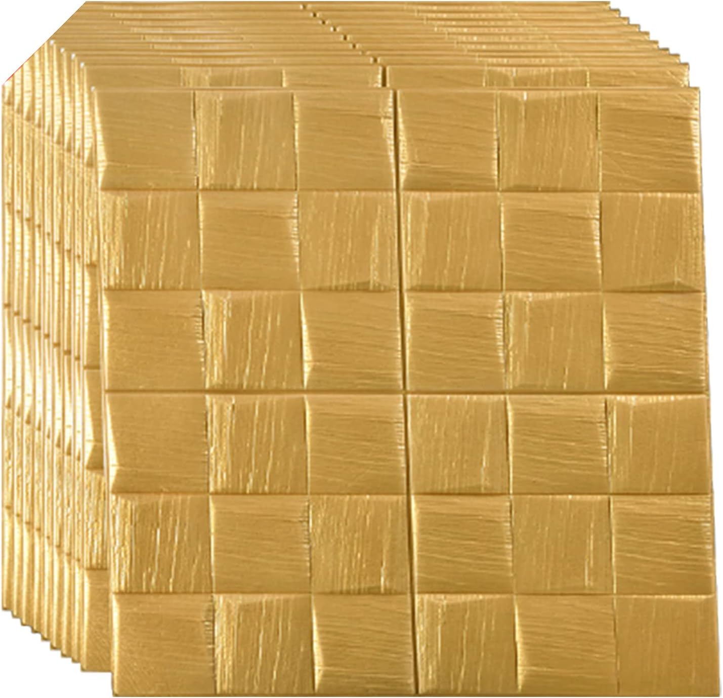 Papel tapiz 3D autoadhesivo, extraíble, de espuma de polietileno, pintable, paneles de pared 3D para dormitorio, sala de estar, TV, pared y