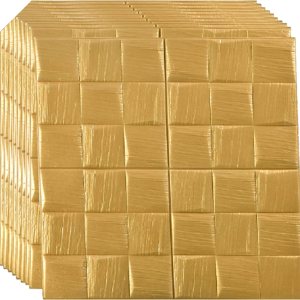 Papel tapiz 3D autoadhesivo, extraíble, de espuma de polietileno, pintable, paneles de pared 3D para dormitorio, sala de estar, TV, pared y Papel tapiz 3D autoadhesivo, extraíble, de espuma de polietileno, pintable, paneles de pared 3D para dormitorio, sala de estar, TV, pared y