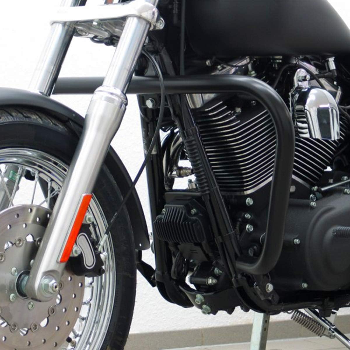 XMT MOTO – Barra protectora de motor de 1.38 pulgadas para Harley Davidson Touring Street Road Glide Electra Glide 2009 2020, color negro