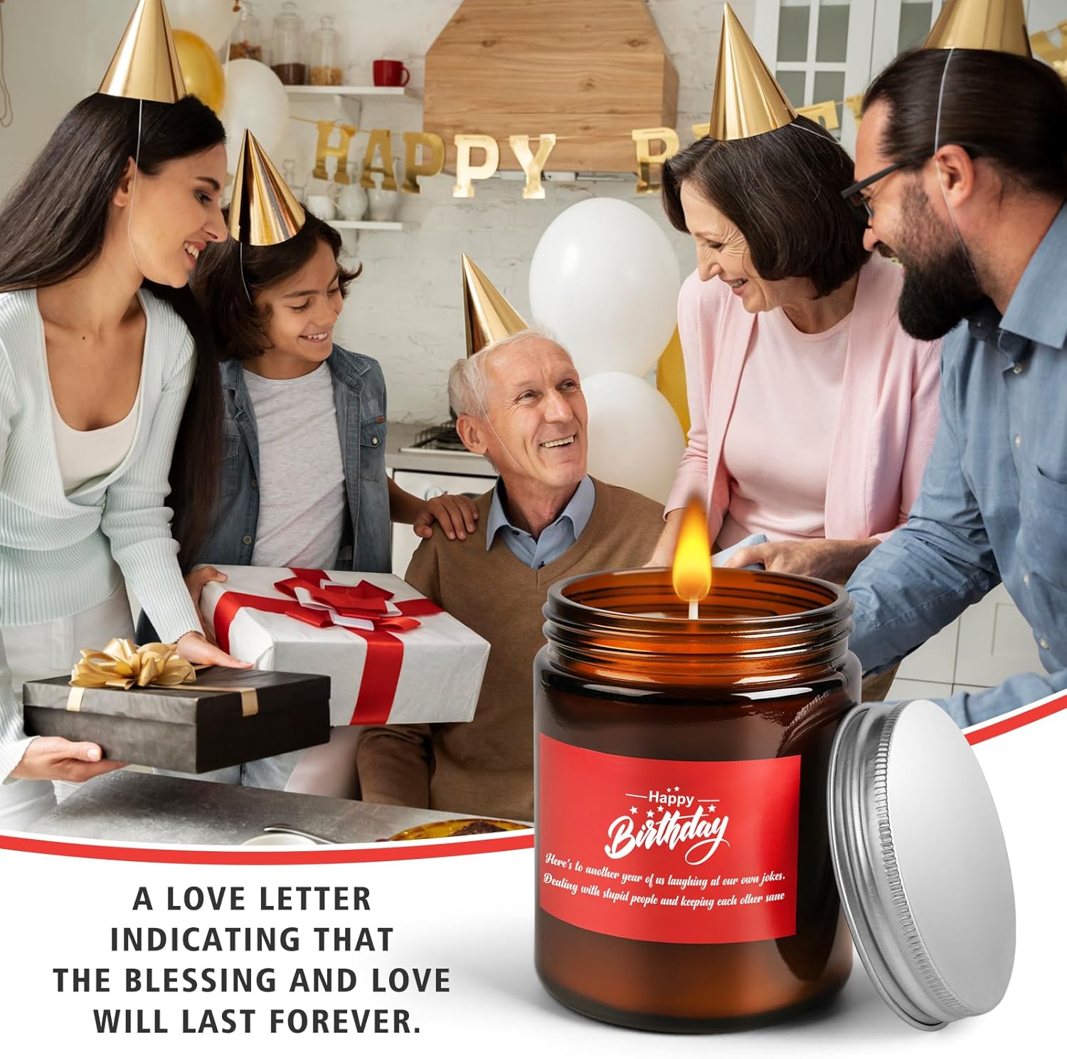 Vela de feliz cumpleaños para mujer, regalos únicos de cumpleaños, divertidos regalos de cumpleaños para mamá, abuela, hermana, esposa, hija, mejor