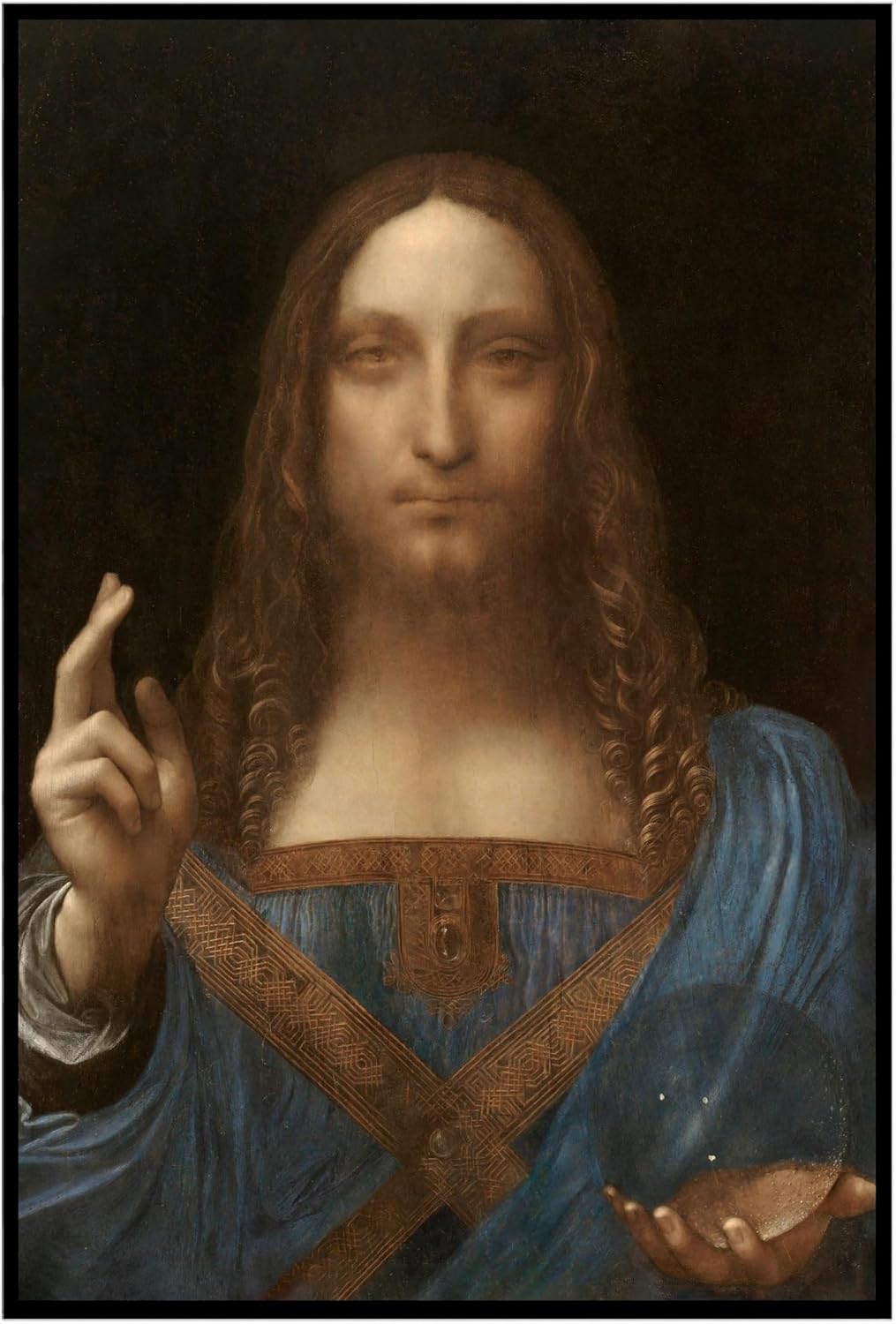 Retrato de la cabaña perdida de Cristo en Salvator Mundi por Leonardo Da Vinci  Impresión sin marco  Reproducción de pinturas de obras de arte finas