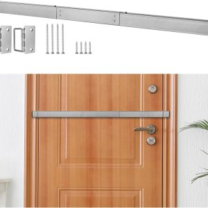 Kit de soportes de barricada para barra de seguridad para puerta, tope de puerta, dispositivos de seguridad de defensa del hogar para puerta Kit de soportes de barricada para barra de seguridad para puerta, tope de puerta, dispositivos de seguridad de defensa del hogar para puerta