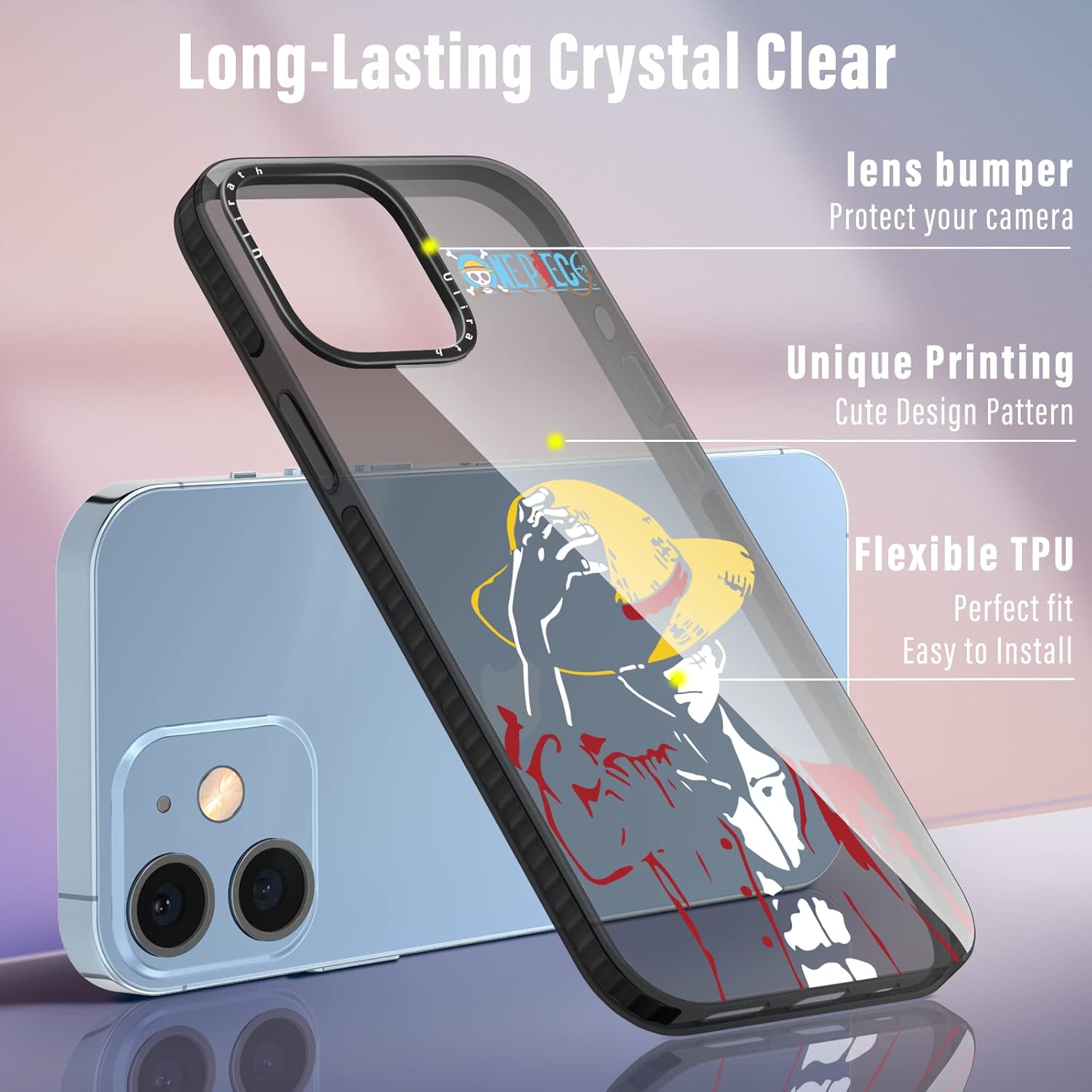 Ulirath Funda para iPhone 11 con diseño de anime japonés, diseño de manga para niños, diseño japonés, para adolescentes, protector de TPU suave,