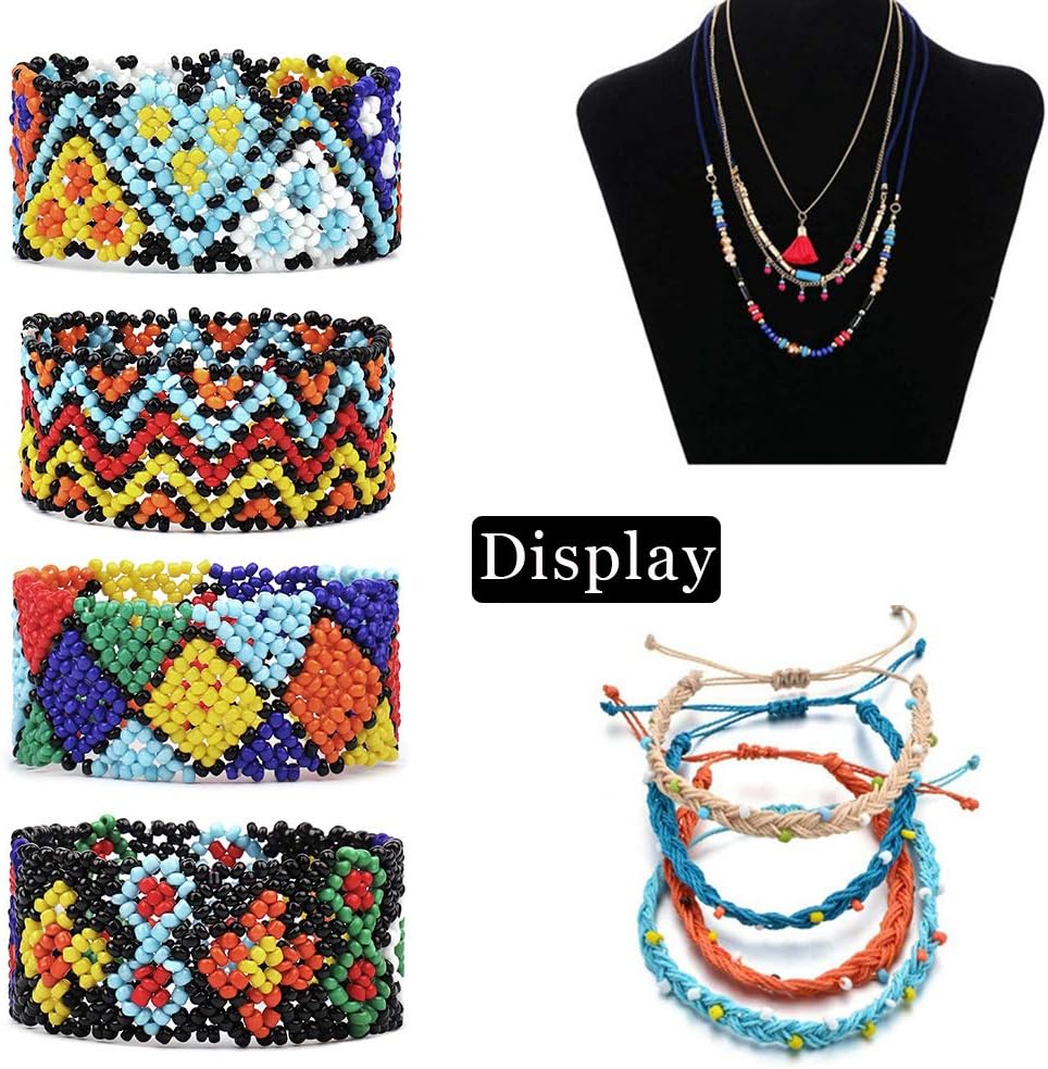 Aofieijew – Cuentas de cristal de 24 colores, 120, 60, redondas, transparentes, cuentas de poni de 0.079 in, cuentas espaciadoras para manualidades,