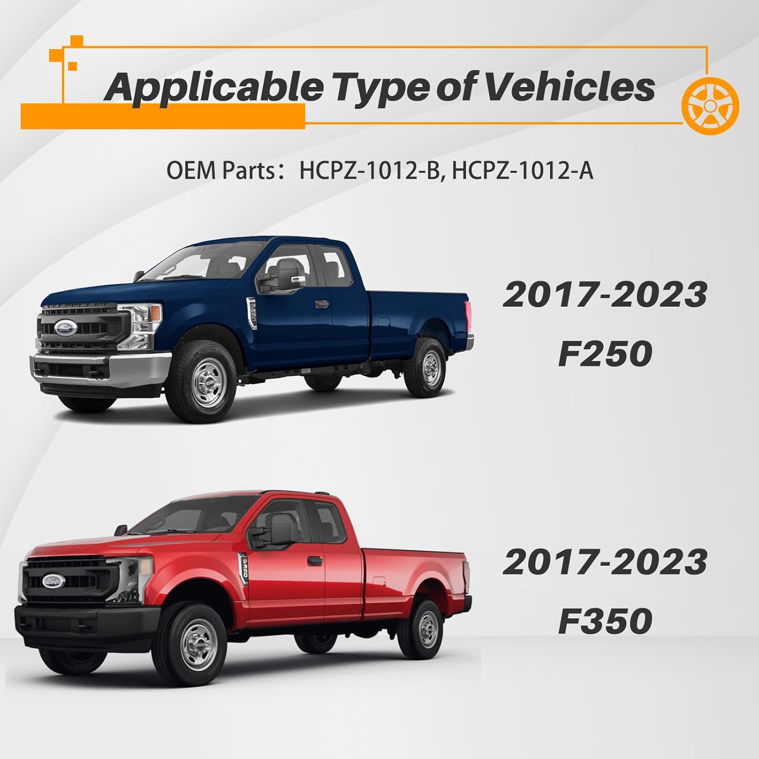 MIKKUPPA Tuercas de llanta OEM M14x1.5  Reemplazo para Ford F250 F350 2017-2023, 1316 pulgadas de 0.827 in, hexagonales, de extremo cerrado, color