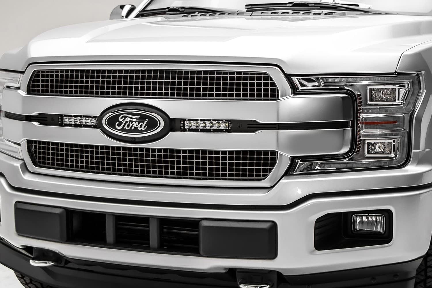 ZROADZ Kit LED de parrilla OEM Ford F-150 Platinum 2018-2019, incluye (2) barras de luz delgadas de una fila LED rectas de 6 pulgadas – PN