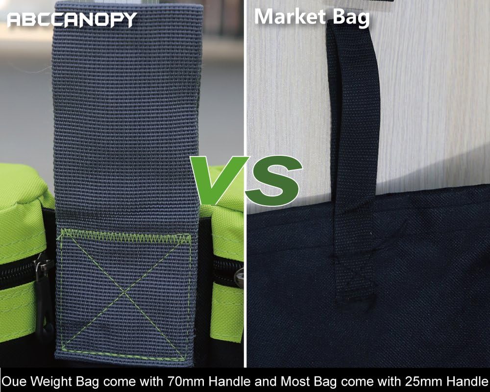 Abccanopy juego de 4 bolsas pesadas para armado de refugio instantáneo de calidad superior y de alta resistencia, de 55 lb cada una, en más de 20