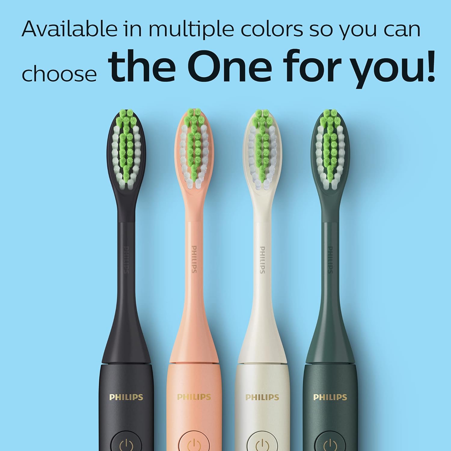 Philips Sonicare Cepillo de dientes recargable One by Sonicare, Shadow, HY120026