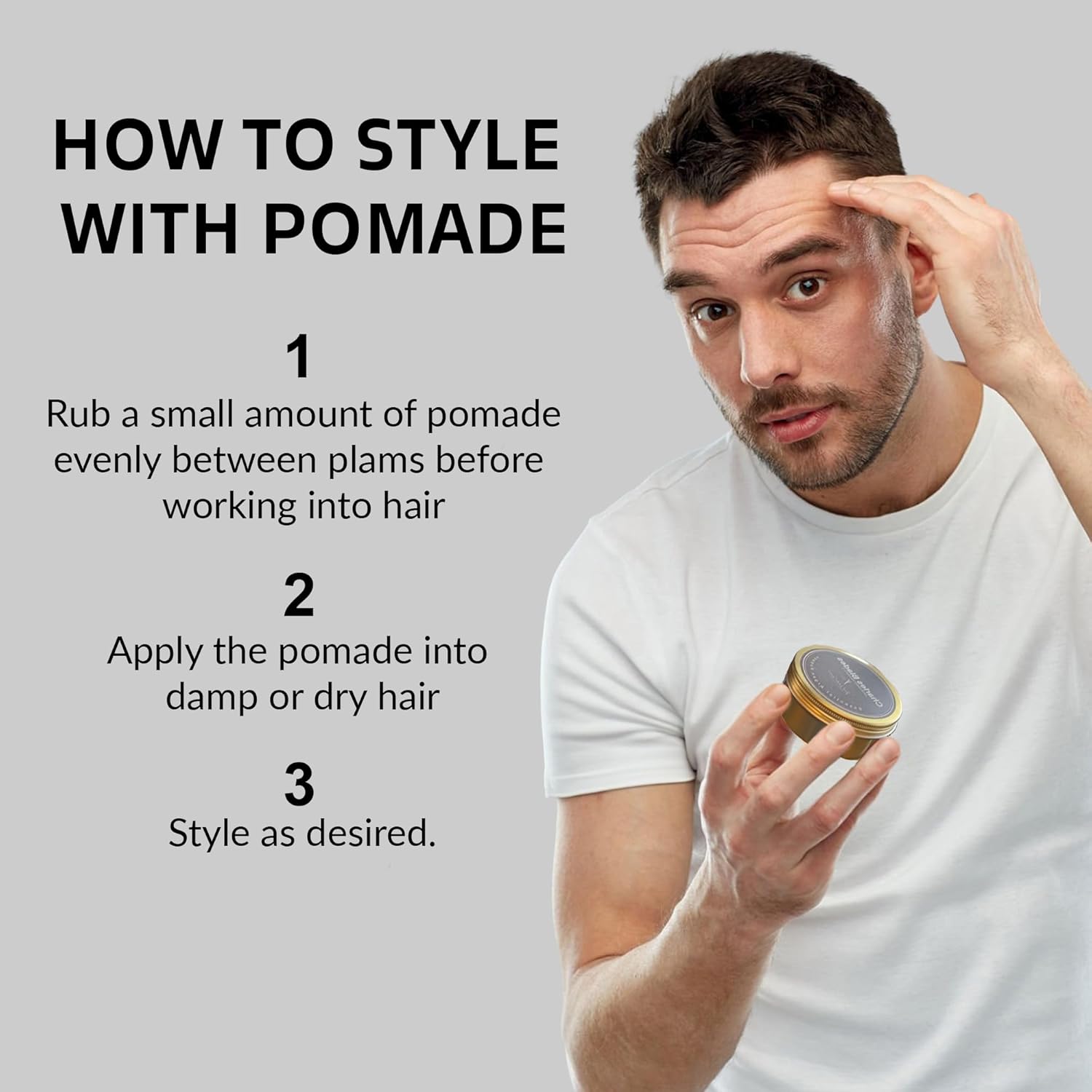 Pomada tradicional Mantenga el nivel 7  Pomada para dar forma y peinar para hombres y mujeres para todo tipo de cabello  Pomada natural de fijación