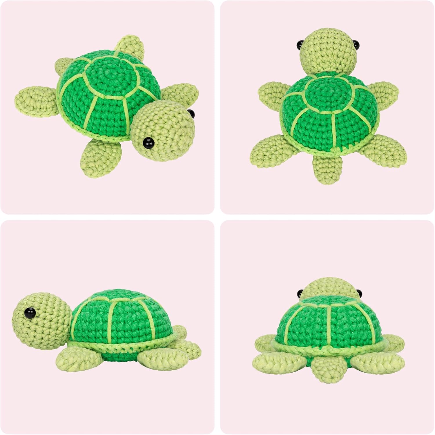 Mewaii Kit completo de ganchillo para principiantes, kit completo de ganchillo de animales con más de 40% de hilo de cinta preiniciada, tutoriales