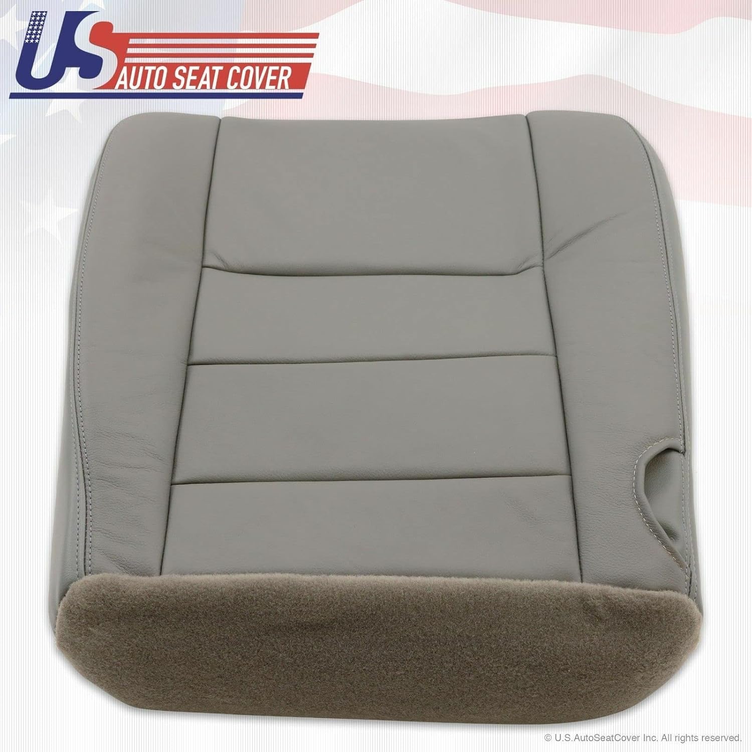 2002 2003 2004 para Ford F250 Lariat Super Duty Funda de asiento de cuero para el conductor gris