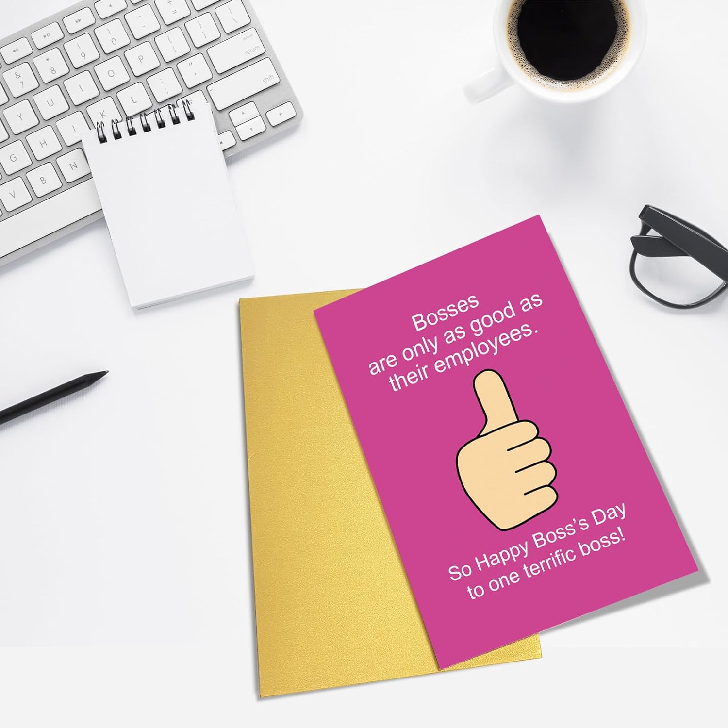 Divertida tarjeta de jefe para el día de agradecimiento al jefe, regalo de agradecimiento al jefe, tarjeta de jefe del personal, feliz día del jefe