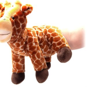 The Petting Zoo Marioneta de mano de jirafa de peluche, regalos para niños, animales títeres, marionetas interactivas de jirafa, juguete de peluche The Petting Zoo Marioneta de mano de jirafa de peluche, regalos para niños, animales títeres, marionetas interactivas de jirafa, juguete de peluche