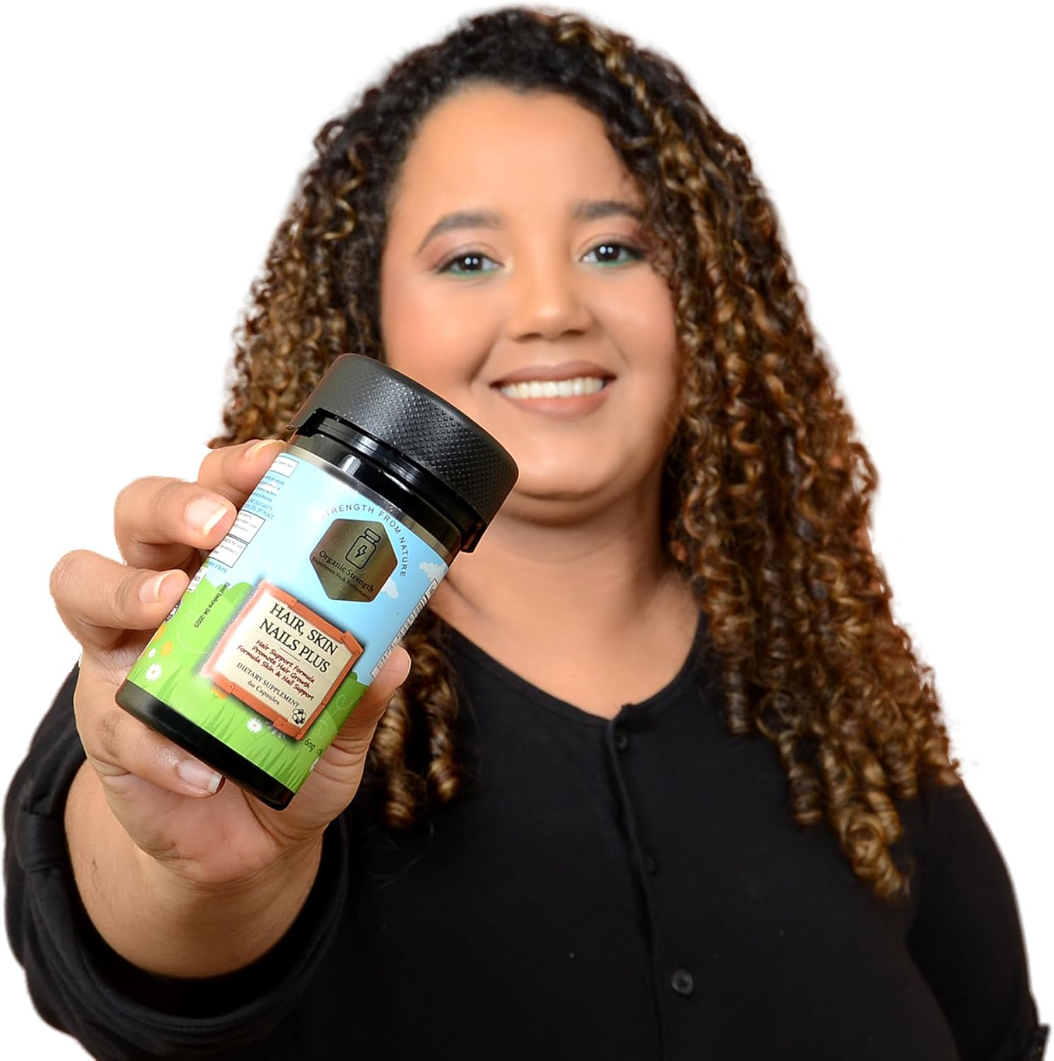 Pelo, piel, uñas y cápsulas desbloquea tu belleza natural desde dentro! 5000mcg de biotina, vitamina B1, B6, A, C, D, E, folato 1467 mcg, vitamina