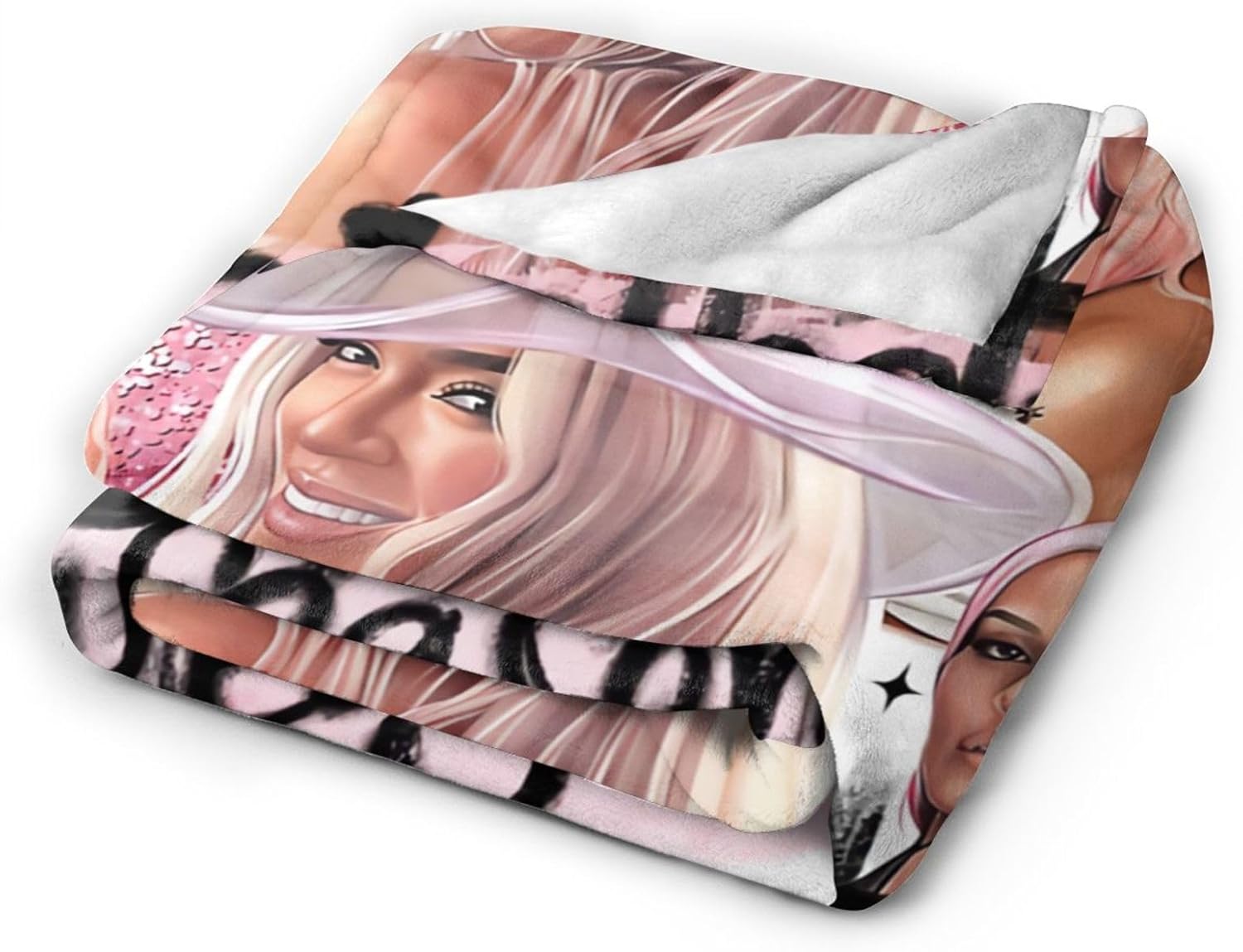 Karol Singer G – Manta de franela ultrasuave y ligera para sofá, cama, uso en todas las estaciones, 80 x 60 pulgadas