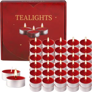 Tealight Candles – Velas de té pequeñas sin perfume de 50 pulgadas a granel, para Shabat, bodas, Navidad, decoración del hogar (4 horas) Tealight Candles – Velas de té pequeñas sin perfume de 50 pulgadas a granel, para Shabat, bodas, Navidad, decoración del hogar (4 horas)