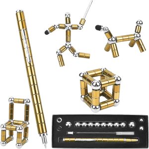 asuku Bolígrafo magnético para la ansiedad juguete de descompresión multifuncional, bloques de construcción de esculturas de bricolaje, alivio del asuku Bolígrafo magnético para la ansiedad juguete de descompresión multifuncional, bloques de construcción de esculturas de bricolaje, alivio del