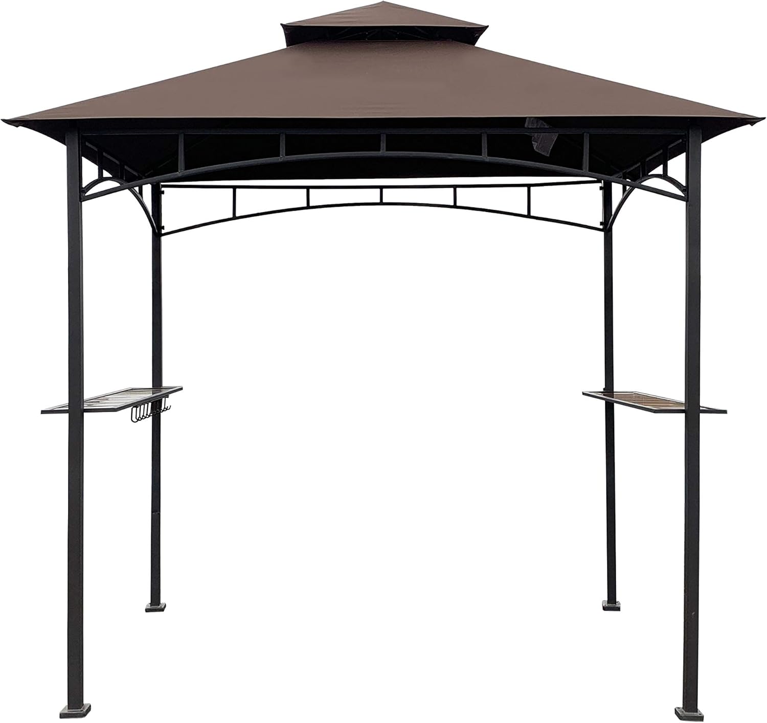 APEX GARDEN La parte superior del toldo de repuesto solo puede adaptarse al modelo #L-GZ238PST-11 de 8 x 5 pies con aspecto de bambú para parrilla