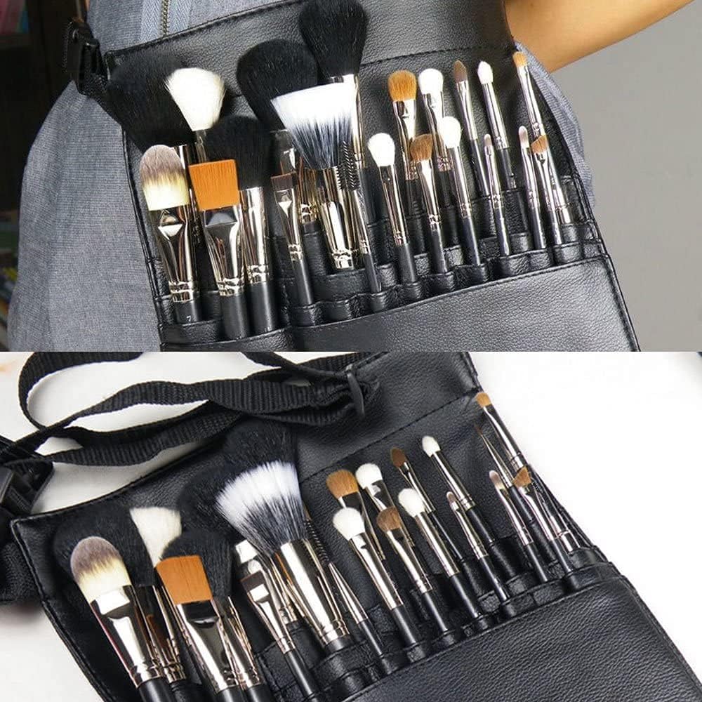 Hotrose 22 paquetes portacosméticos profesional con brochas de maquillaje con cinto con correa artística para mujer