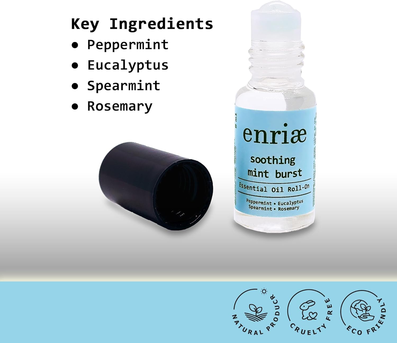 Aceite esencial de menta calmante roll-on