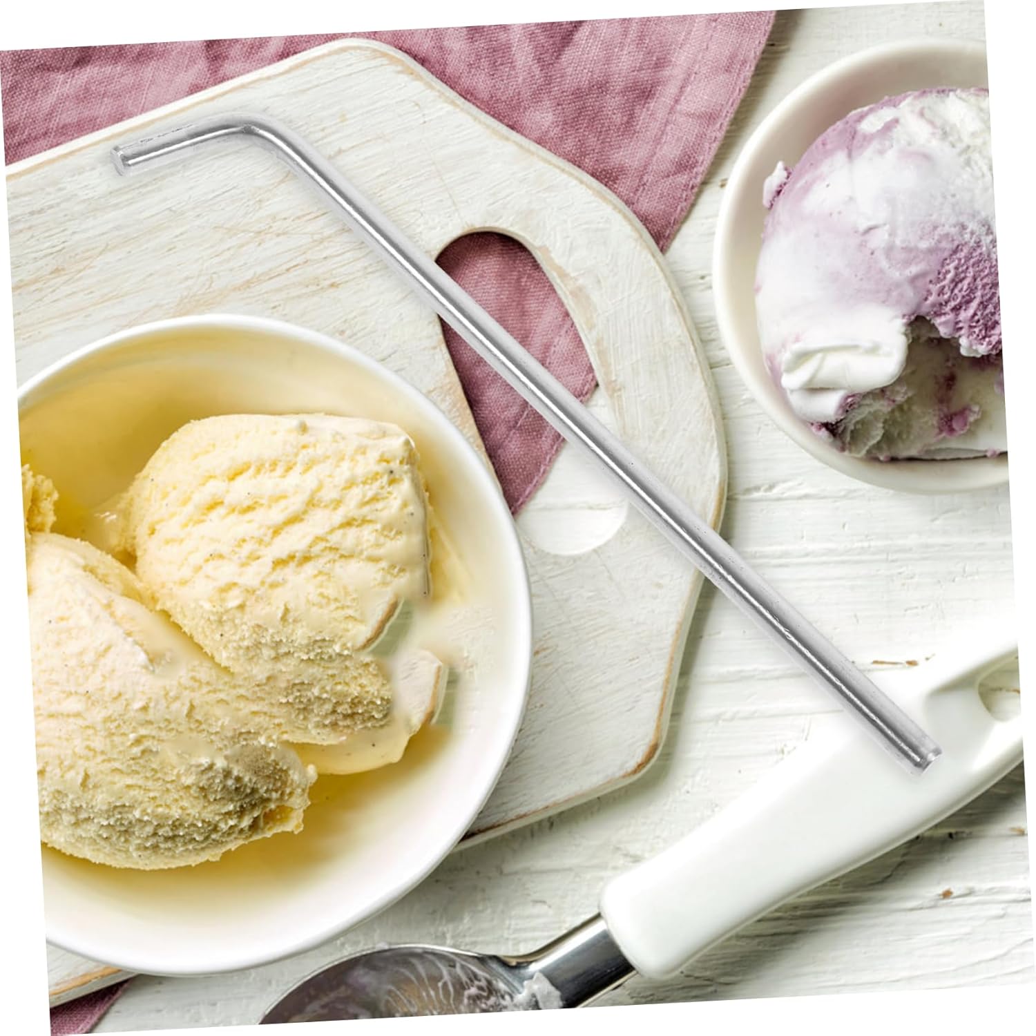 Accesorios multifunción de acero inoxidable para helados, agarre de pasador de enganche, máquina para hacer helados