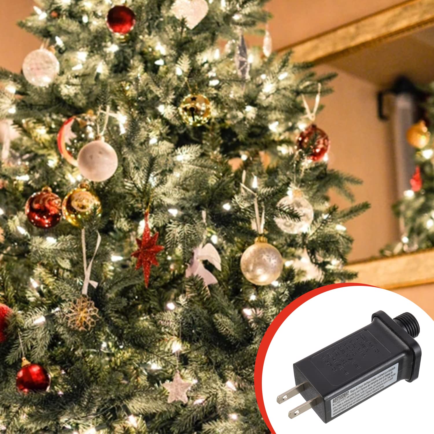 SIGANDG Controlador LED de repuesto para transformador de 30 V 6 W, clase 2, con 8 modos de suministro para cadena de luces de Navidad, decoraciones