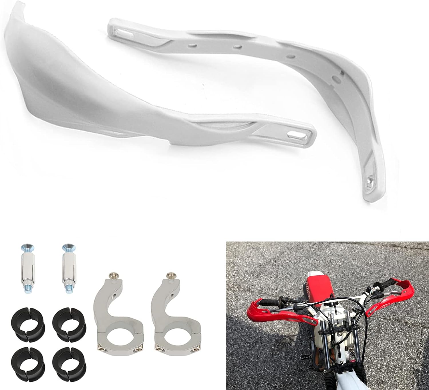 Paramanos universales para manillar de mano, protector de mango para Honda Motocross, Yamaha, Suzuki, Kawasaki, Dual Sport, Dirt Bike ATV MX
