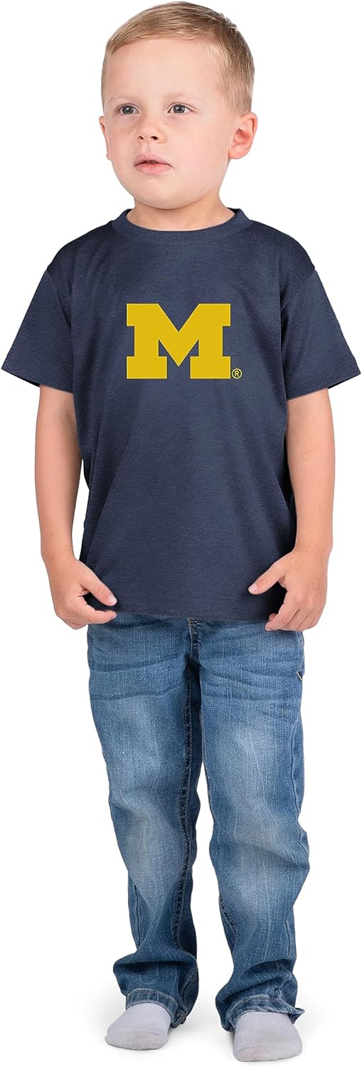 Little King Camiseta de la NCAA para niños y niñas, tallas 2T 3T 4T